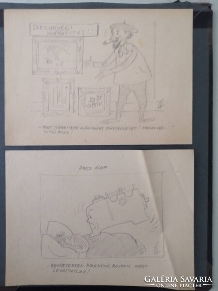 NEMES TÖRÖK JÁNOS /1907-1980/- GRAFIKUS, KARIKATURISTA