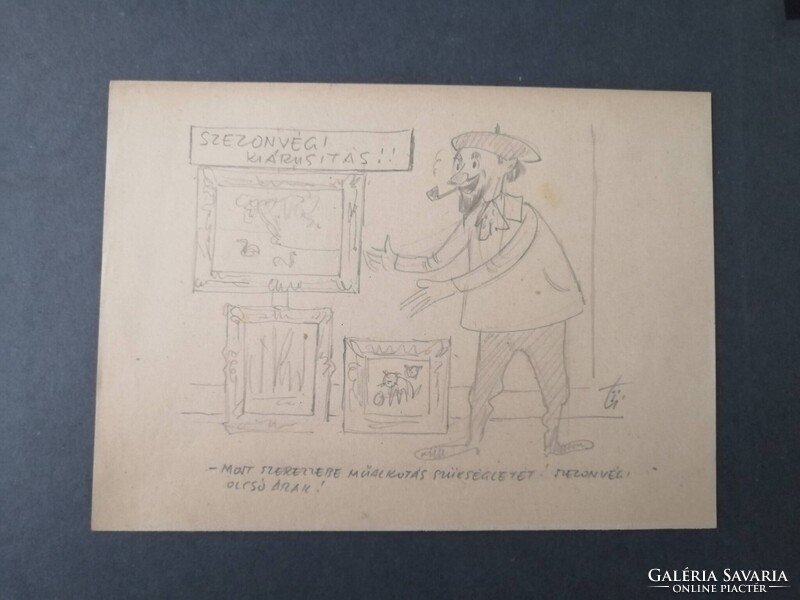 NEMES TÖRÖK JÁNOS /1907-1980/- GRAFIKUS, KARIKATURISTA