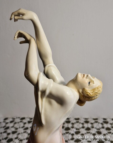 Karl ENS porcelán balerína – 32 cm – hibátlan állapotban /GYŰJTŐI RITKASÁG/