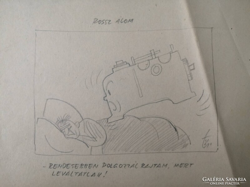 NEMES TÖRÖK JÁNOS /1907-1980/- GRAFIKUS, KARIKATURISTA