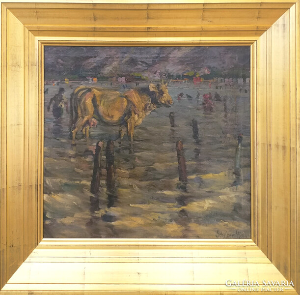Scheiber Hugó (1877-1950) : Fürdőzők