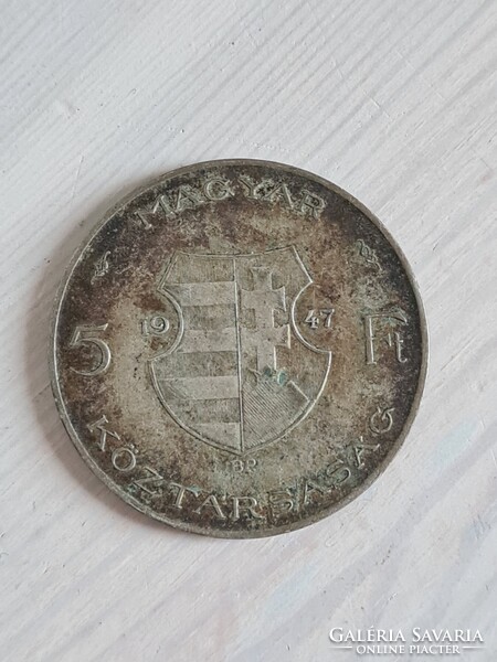Kossuth ezüst 5 forintos 1947.