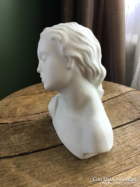 Régi Alt Wien biszkvit porcelán büszt szobor