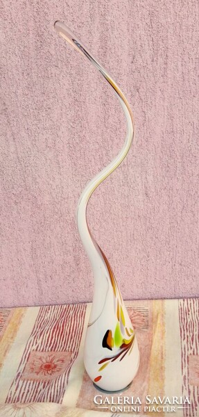 Art Deco fúvott üvegszobor a Muránói alkotó Afro Celotto művészi munkája. Egyedi darab