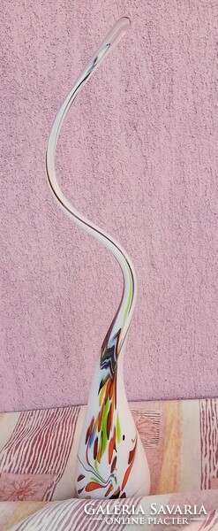 Art Deco fúvott üvegszobor a Muránói alkotó Afro Celotto művészi munkája. Egyedi darab