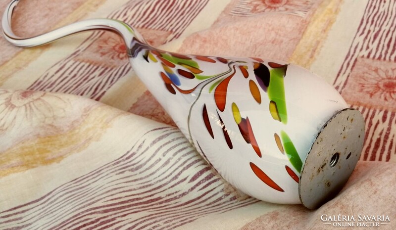 Art Deco fúvott üvegszobor a Muránói alkotó Afro Celotto művészi munkája. Egyedi darab