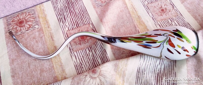 Art Deco fúvott üvegszobor a Muránói alkotó Afro Celotto művészi munkája. Egyedi darab