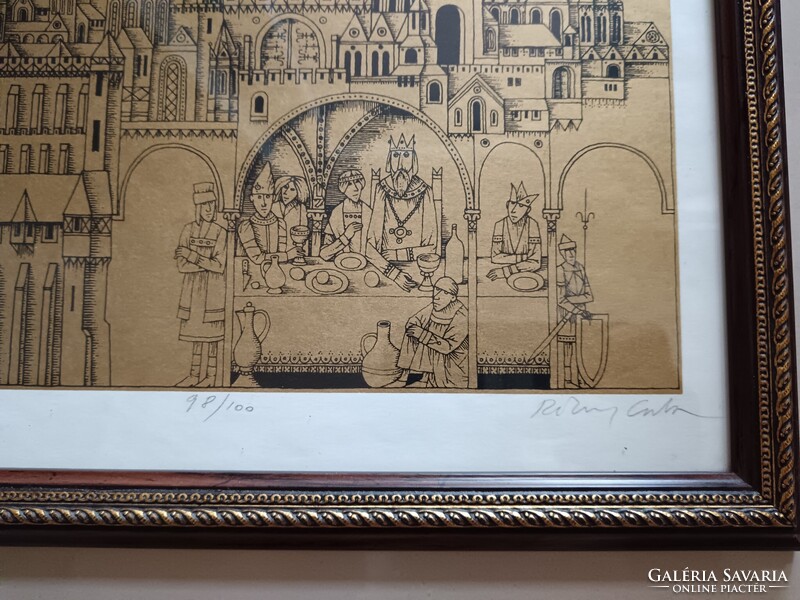 Rékassy Csaba "Vár" című sorszámozott képe