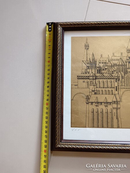 Rékassy Csaba "Vár" című sorszámozott képe