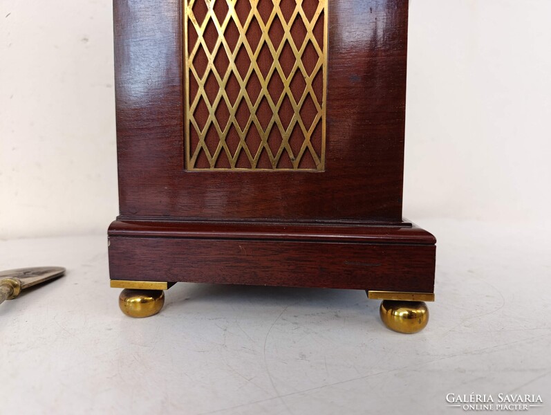 Antik óra 1890 Maple &amp; Co Ltd London 8 napos intarziás feles ütős bútoróra kandalló óra 528 1906