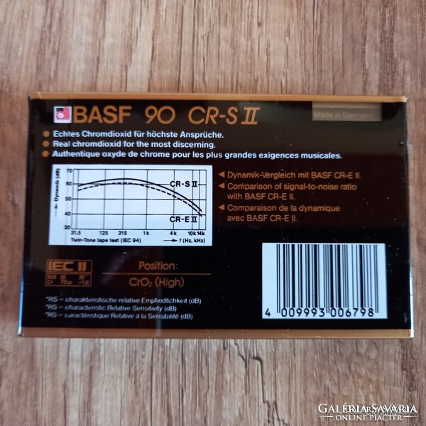 BASF 90 chromdioxid super II magnó kazetta