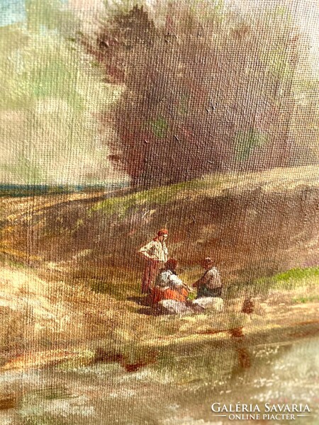 ZÓRÁD ERNŐ (WALLBURG EGON) VIDÈKI ÈLETKÈP 60x80cm