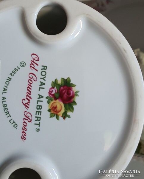 Royal Albert Old Country Roses petróleumlámpa formájú mécsestartó