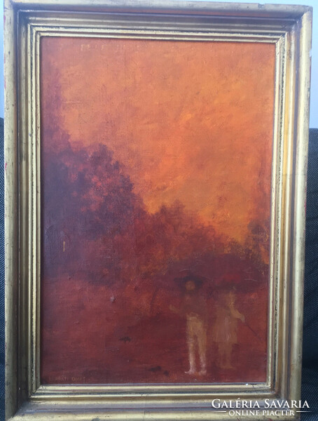 Kárpáti Tamás olajkép - korai