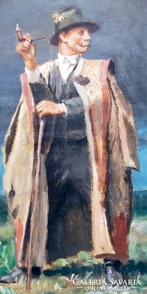Pólya Iván (1889-1939) Pipázó Csikós (Pásztor)