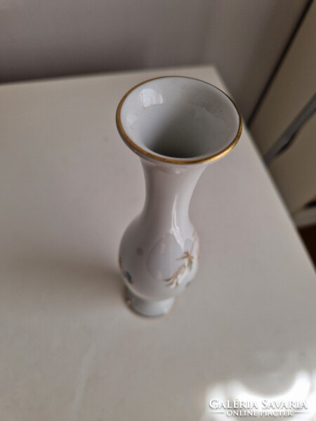Edelstein Bavaria hibátlan, aranyozott, kecses, német porcelán váza