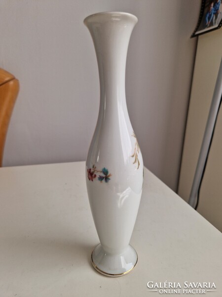 Edelstein Bavaria hibátlan, aranyozott, kecses, német porcelán váza