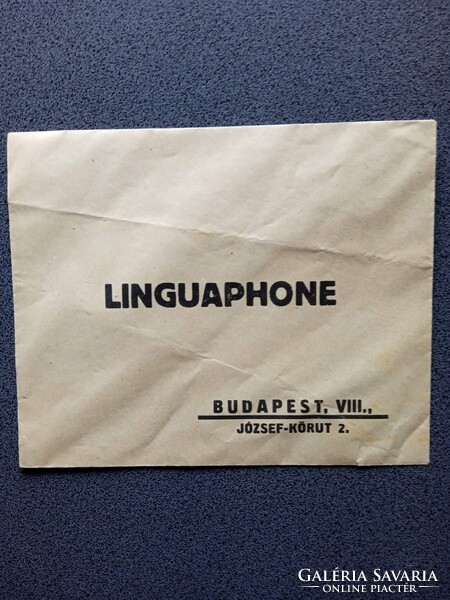ZA622.4  Linguaphone reklámanyagok, gramafon nyelvtanulás 1930k