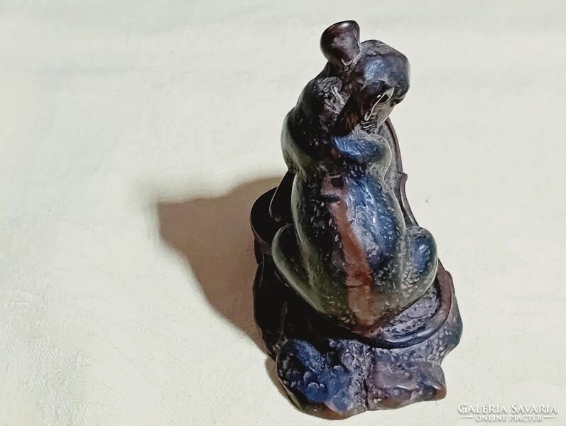 Patkány figura gyanta Kinai asztrológiai jel gazdagság siker Feng Shui