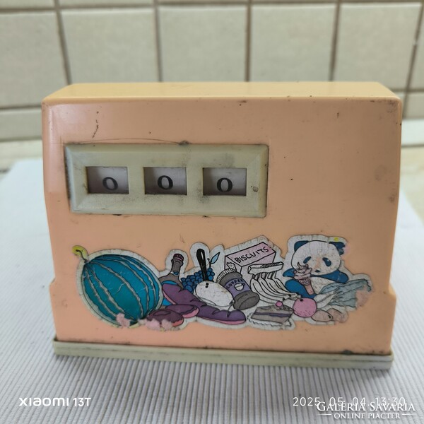 Retro játék , pénztárgép kassza eladó! 18 x 17 x 14 cm
