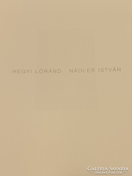 Hegyi Lóránd: Nádler István