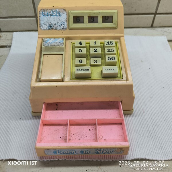 Retro játék , pénztárgép kassza eladó! 18 x 17 x 14 cm