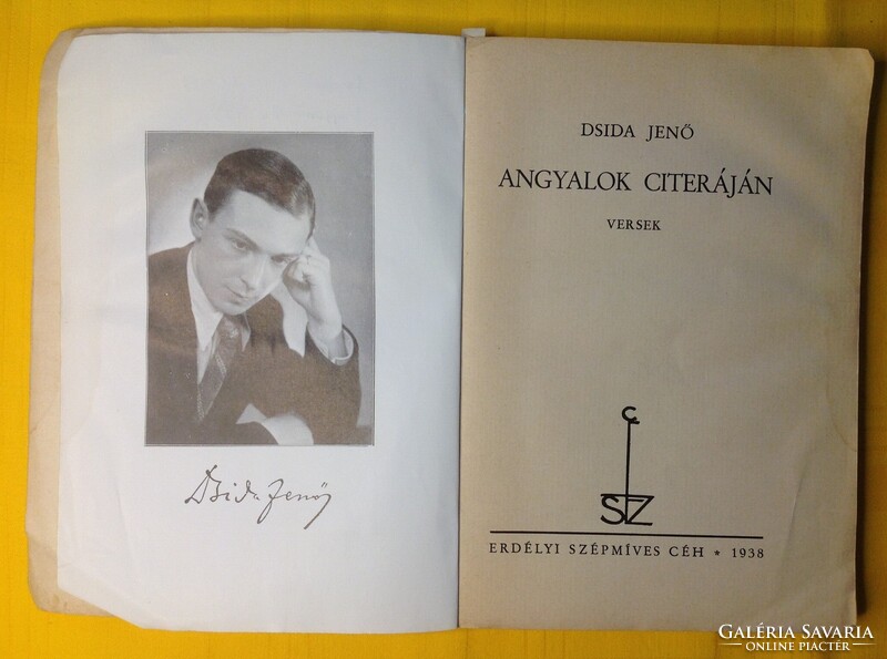 DSIDA JENŐ: ANGYALOK CITERÁJÁN - VERSEK 1938. ERDÉLYI SZÉPMÍVES CÉH