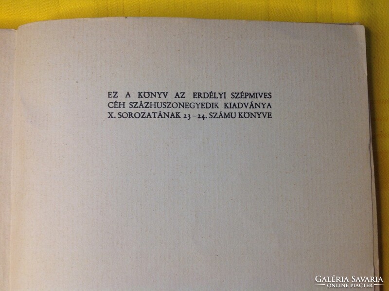 DSIDA JENŐ: ANGYALOK CITERÁJÁN - VERSEK 1938. ERDÉLYI SZÉPMÍVES CÉH