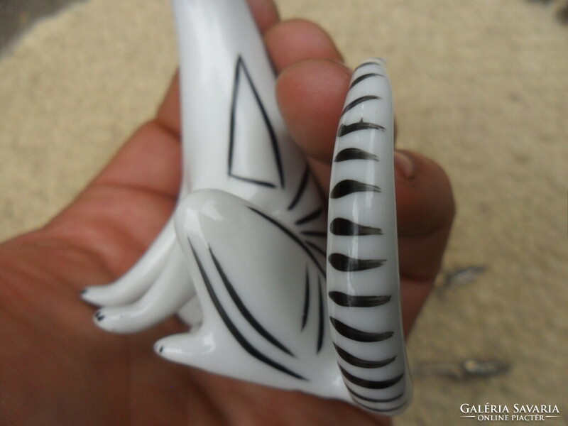 Hollóházi cica porcelán  macska