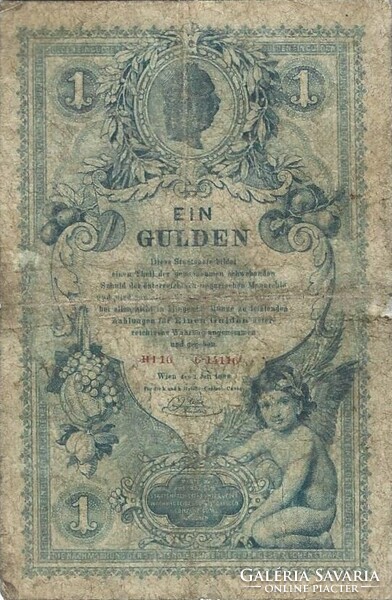 1 gulden / forint 1888 eredeti állapot 1.