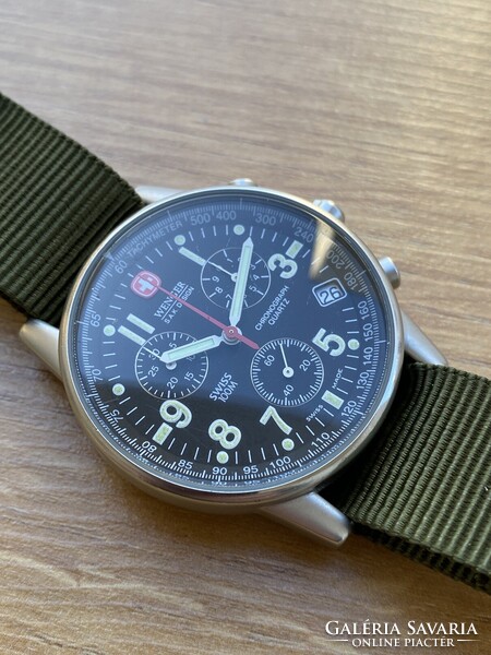 Svájci katonai Wenger S.A.K. Design chronograph