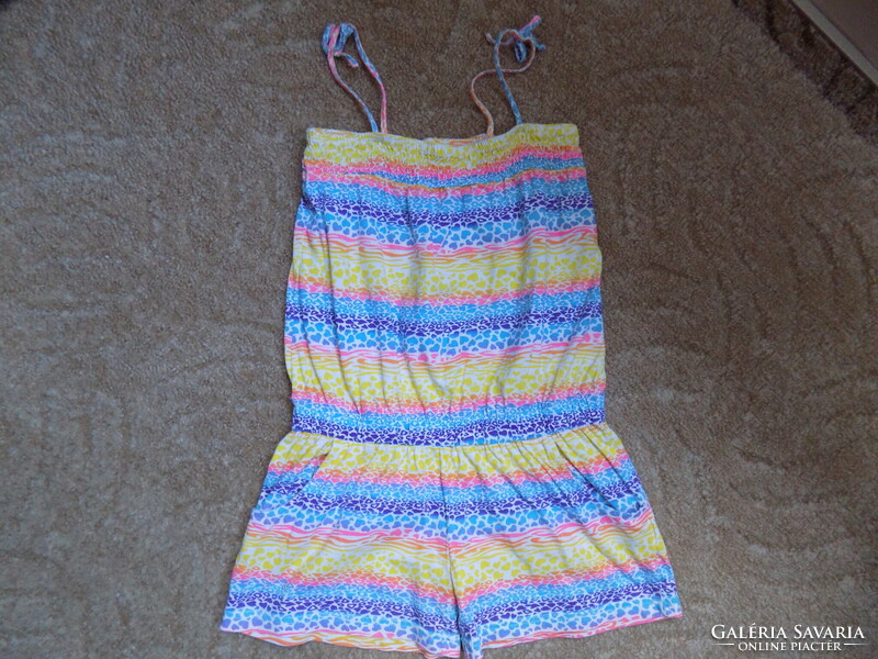 Nagyon csini, színes, pamut playsuit 8-9 évesre
