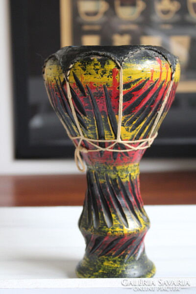 TUNÉZIAI FESTETT DJEMBE DOB
