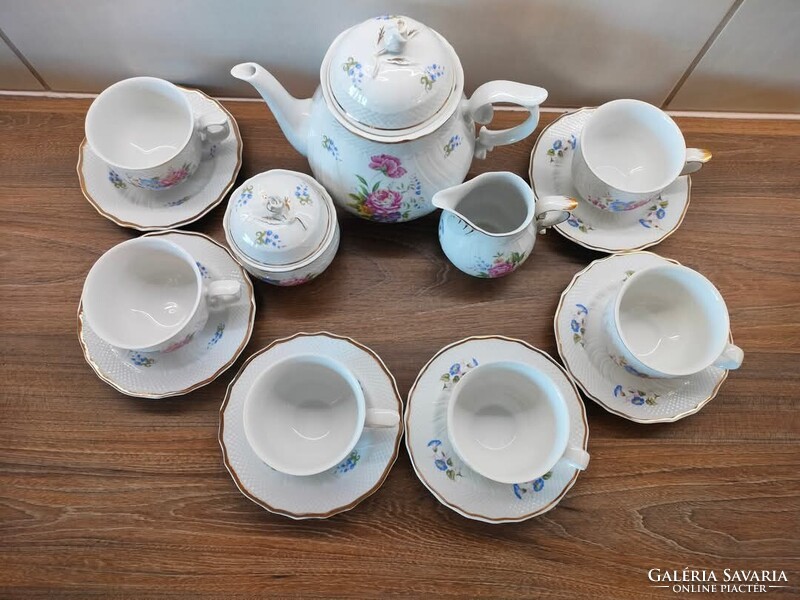 Hollóházi Hajnalka teás készlet – A reggelek finom eleganciája 