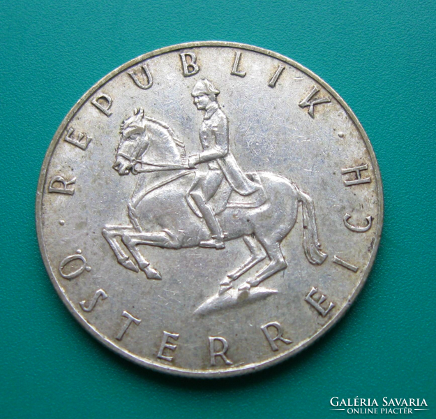 Ausztria - ezüst 5 schilling  - 1961