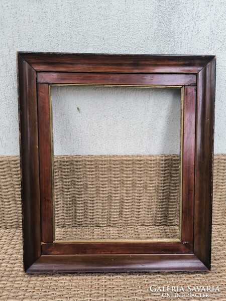 Antik Biedermeier keret képkeret tükör keret festmény tiszta fàból készült. Fészek méret: 50 X 60 cm