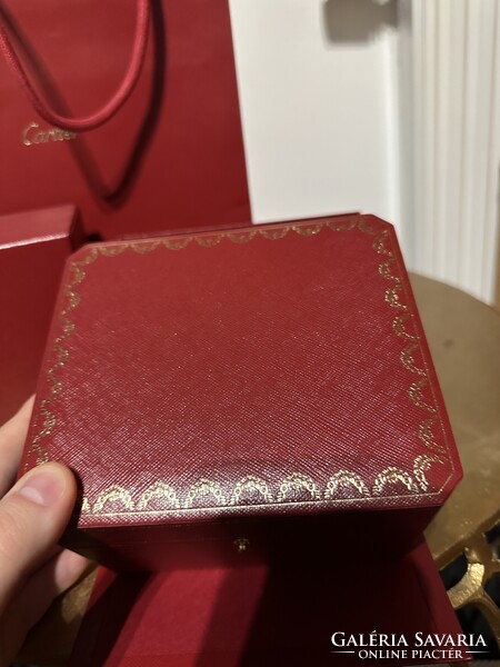 Cartier Ékszerdoboz / óradoboz dobozzal és papír táskával egyben