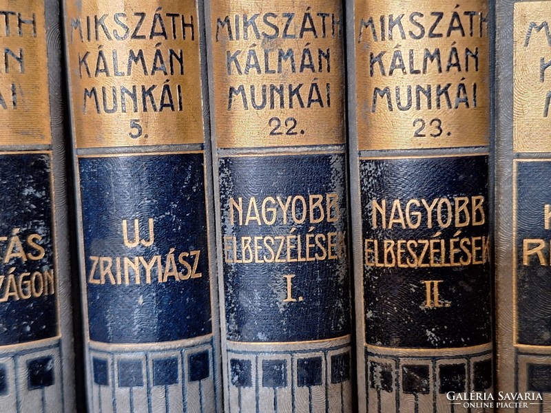 1910 MIKSZÁTH K. NEGYVEN ÉVES IRÓI JUBILEUMI SOR 18 SZECESSZIÓS  GOTTERMAYER KÖTÉS-IGEN SZÉP!