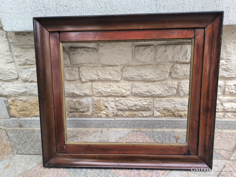 Antik Biedermeier keret képkeret tükör keret festmény tiszta fàból készült. Fészek méret: 50 X 60 cm
