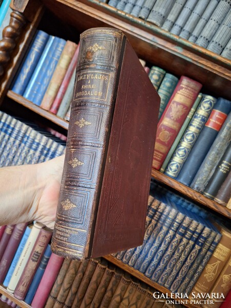 1886-ikonikus extrém ritkaság!! LÓCZY L:A KHINAI BIRODALOM ORSZÁGAINAK ÉS TERM. VISZONYAINAK LEIRÁSA