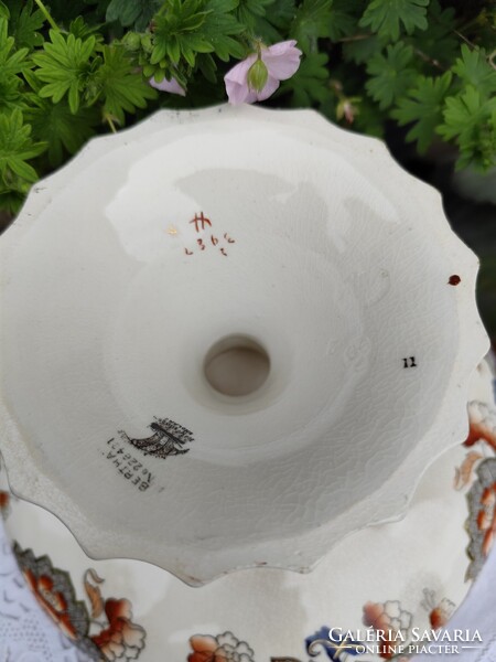 Copeland Spode Bertha patinás,talpas kínáló tál