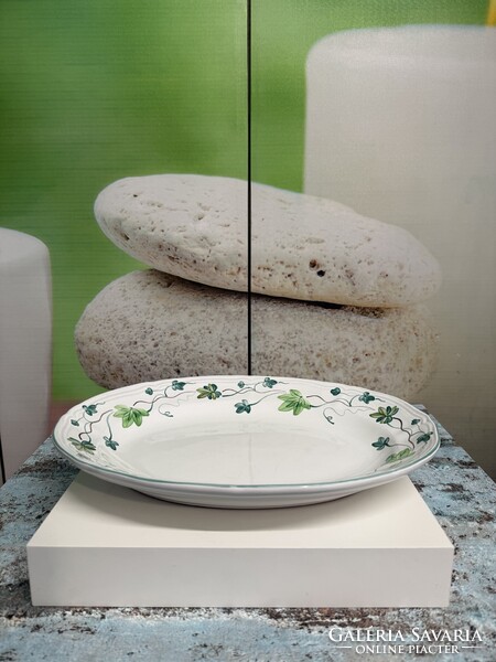 Herendi Village Pottery Borostyán mintás Porcelán Kínáló Tál A146