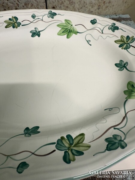 Herendi Village Pottery Borostyán mintás Porcelán Kínáló Tál A146