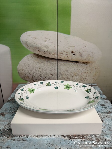 Herendi Village Pottery Borostyán mintás Porcelán Kínáló Tál A146
