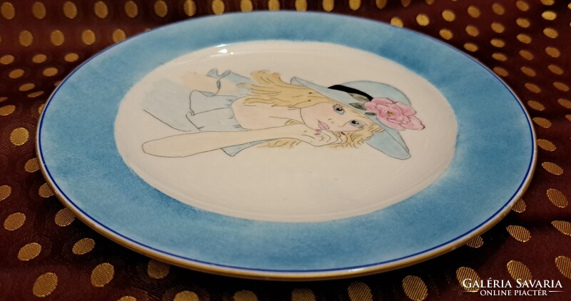 Royal Wedgwood angol portrés porcelán tányér, dísztányér 1 (5586)