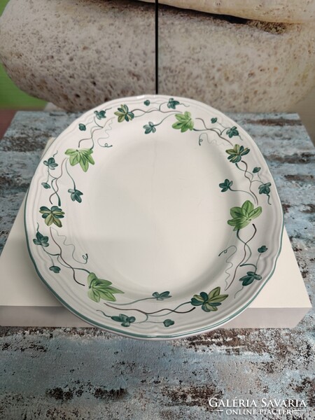 Herendi Village Pottery Borostyán mintás Porcelán Kínáló Tál A146