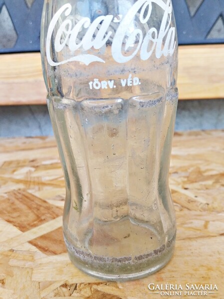 Retro  Coca-Cola üveg festett címkével