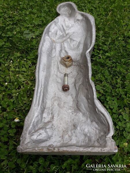 Antik kegytárgy, óriás méretű Szűz Mária szobor, 51 cm