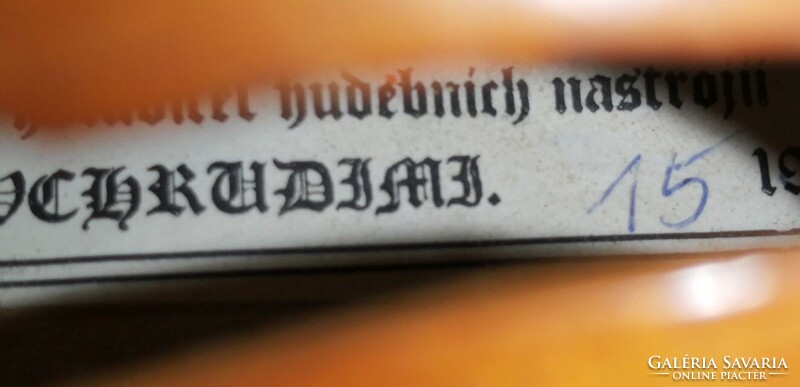 Ladislav F Prokop hegedű 3/4 méret hiányos. Cseh mestermunka
