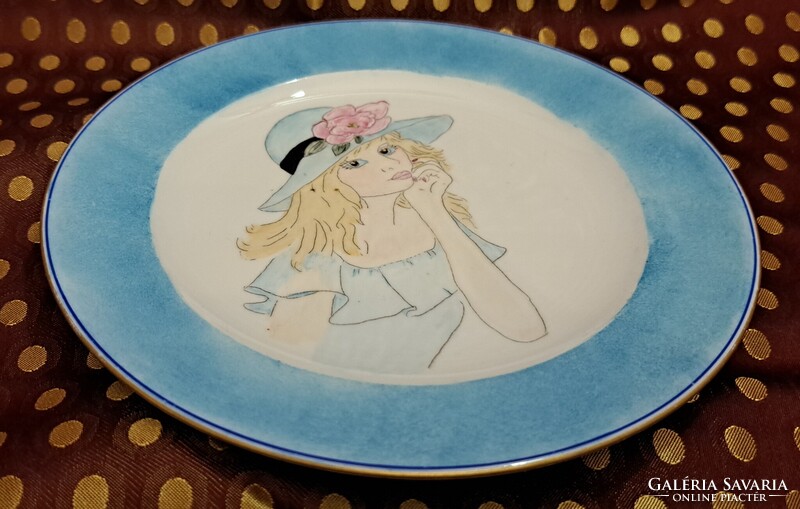 Royal Wedgwood angol portrés porcelán tányér, dísztányér 1 (5586)